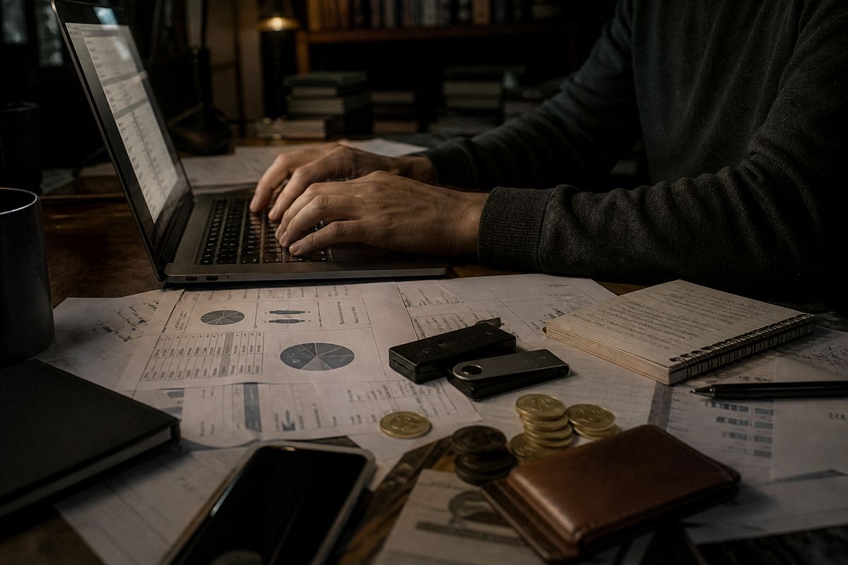A person analyzing darknet marketplace data, highlighting the hidden economy of the dark web.
